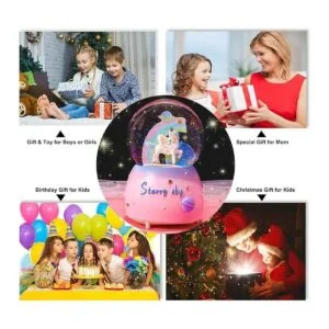 VECU Globo de nieve de unicornio para niños globo de