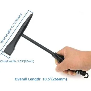 VASTOOLS Martillo astillador de soldadura con mango de