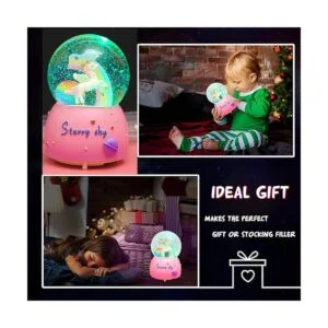 VECU Globo de nieve de unicornio para niños globo de