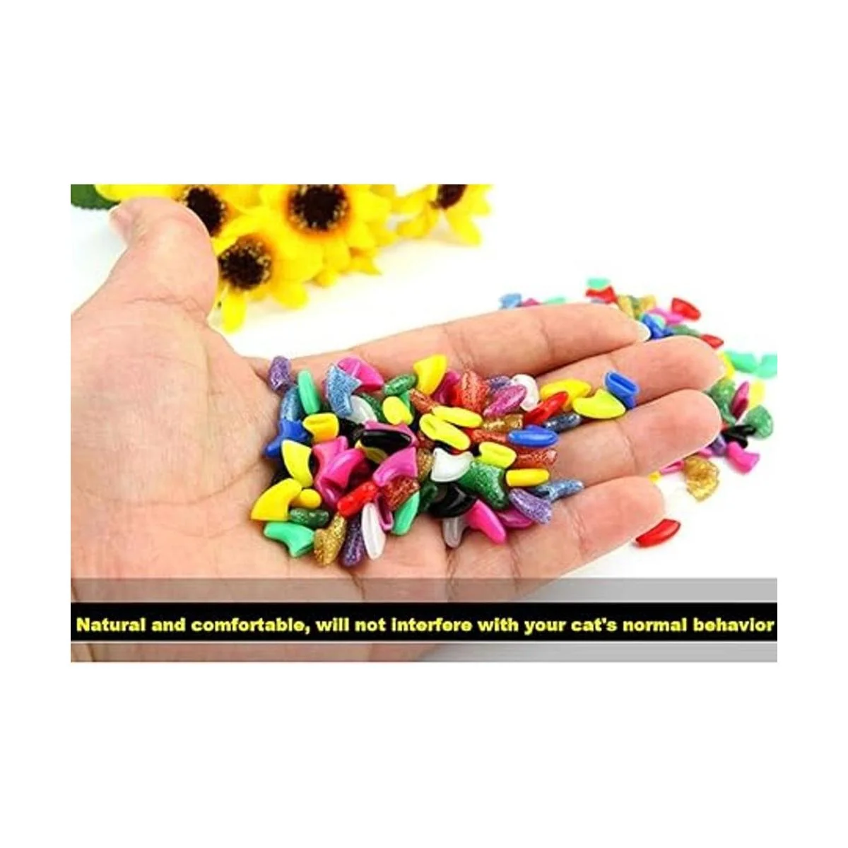 VICTHY 140 tapas de uñas de gato coloridas garras suaves