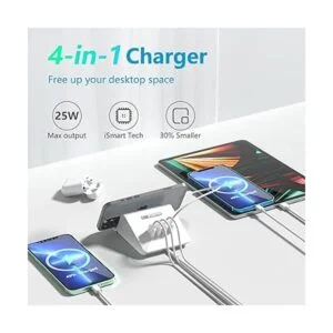 VHBW Estación de carga USB de 25 W estación de carga USB_2