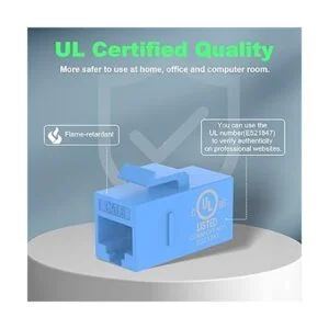 VCE Paquete de 25 acopladores Keystone RJ45 CAT6 acoplador_3