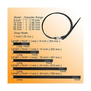 VIGAER Correas de cable de sujeción reutilizables de 8 a_2