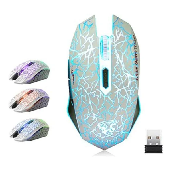 VEGCOO C10 Ratón inalámbrico para juegos mouse para_1