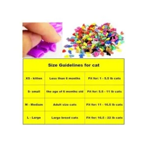 VICTHY 140 tapas de uñas de gato coloridas garras suaves