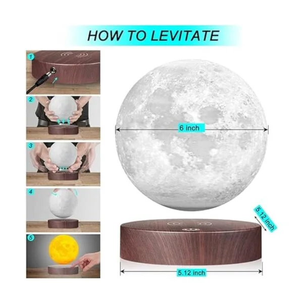 VGAzer Lámpara de luna levitadora 16 colores 20_4