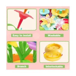 VERTOY Juego de juguetes de construcción de jardín de_2