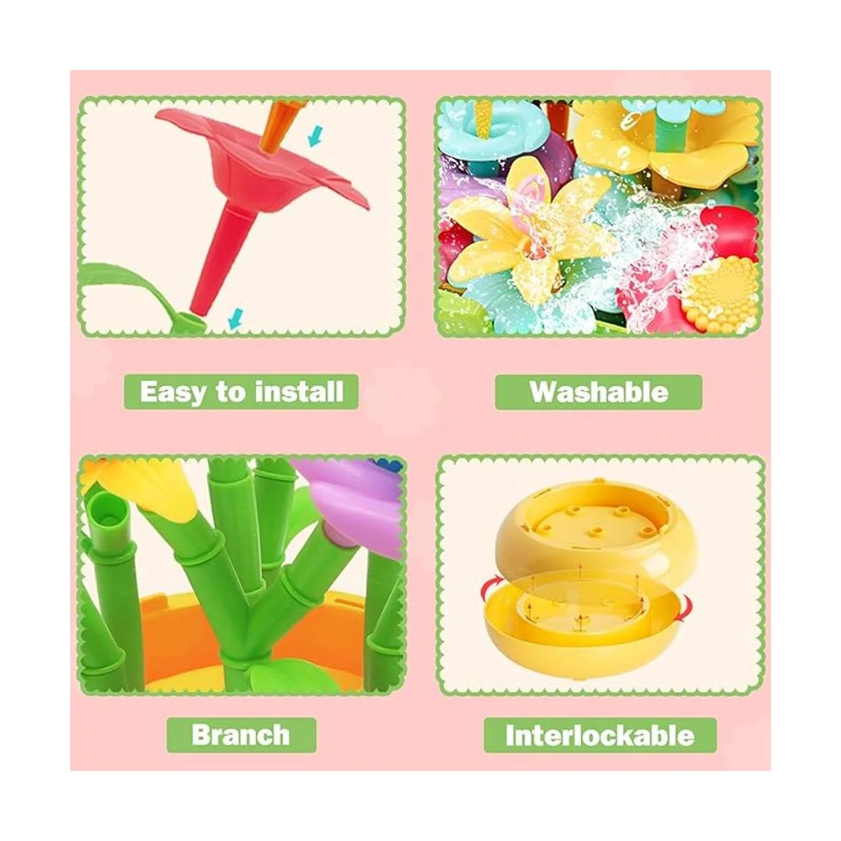 VERTOY Juego de juguetes de construcción de jardín de_2