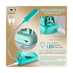 VAVOFO Luz de libro con clip para cama de niños 7 luces_4