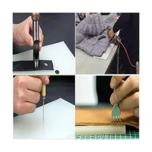 Utoolmart Almohadilla de piel para perforar perforaciones