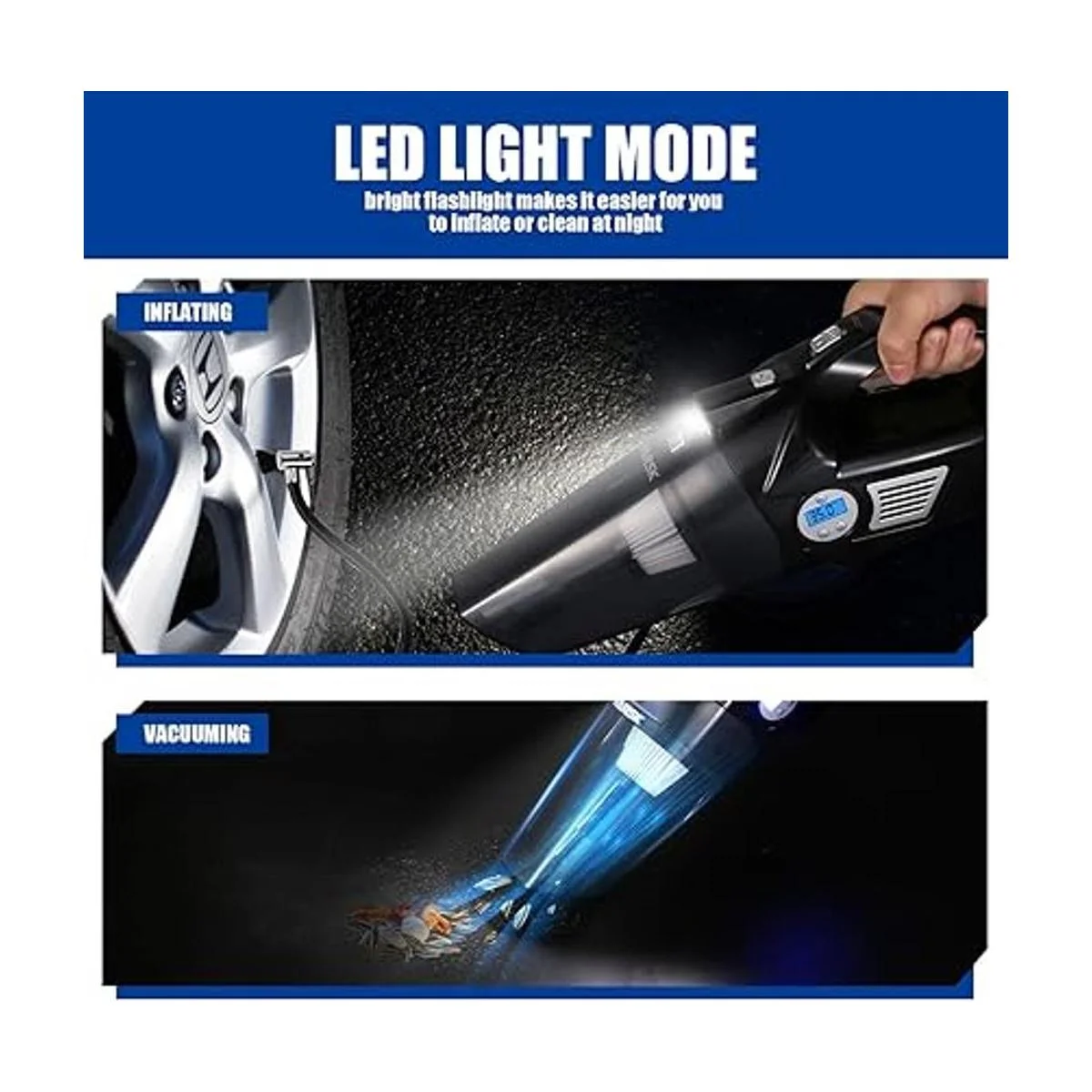 VARSK Aspiradora de automóvil 4 en 1 inflador de_6