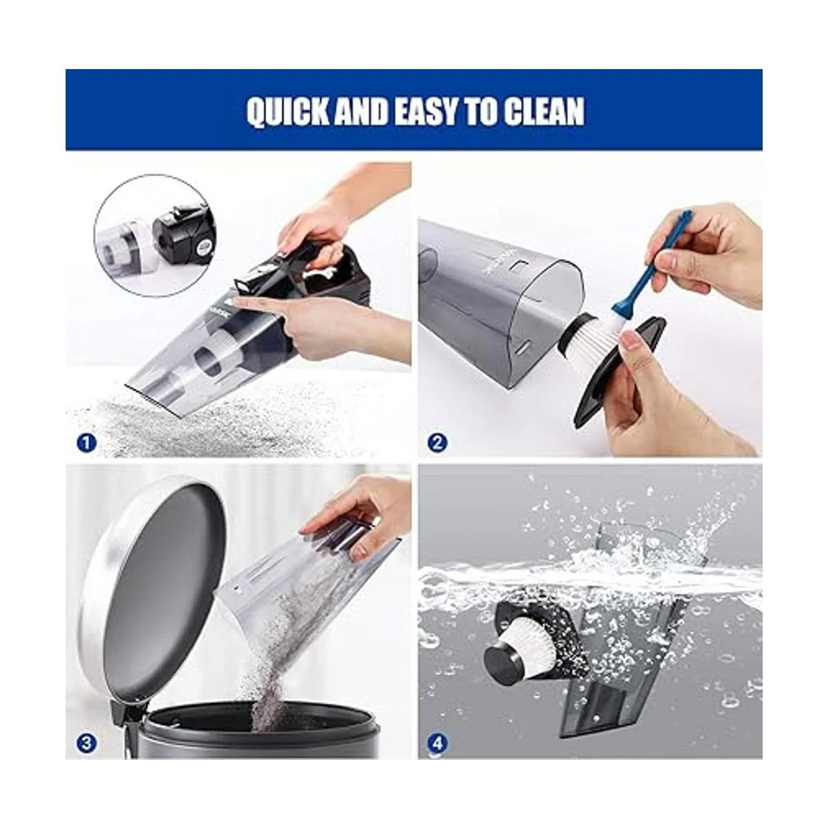 VARSK Aspiradora de automóvil 4 en 1 inflador de_5