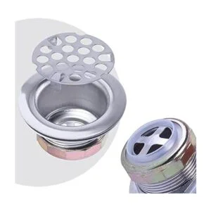 VARNAHOME Colador de acero inoxidable con rejilla de_3