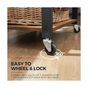 VASAGLE ALINRU Estante de cocina con ruedas carrito de_5