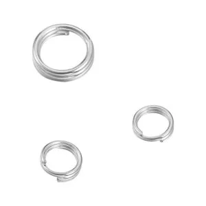 VALYRIA Conector de anillo de salto dividido de plata de_3