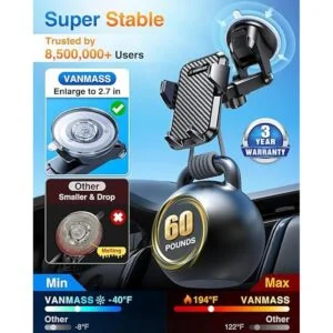 VANMASS Soporte para teléfono celular para automóvil_3