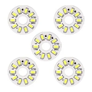 Uxcell Bombilla LED de chip 300 mA 5 W 10 LED 5730 SMD_1