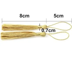 VAPKER 100 piezas de oro claro de 5 pulgadas 5.1 in 5