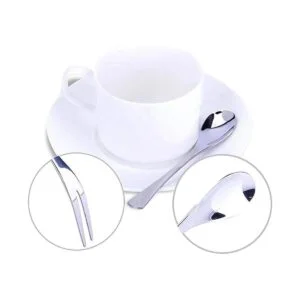 VANRA Juego de cubiertos de 4 piezas de acero inoxidable