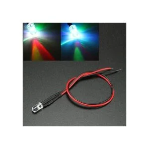 Uxcell 10 luces LED precableadas de 0.197 in_2