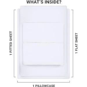 Utopia Bedding Juego de sábanas de 3 piezas microfibra_3