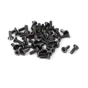 Uxcell M2 x 6 mm metal Nickle Plated Grado 109 Tornillo_1