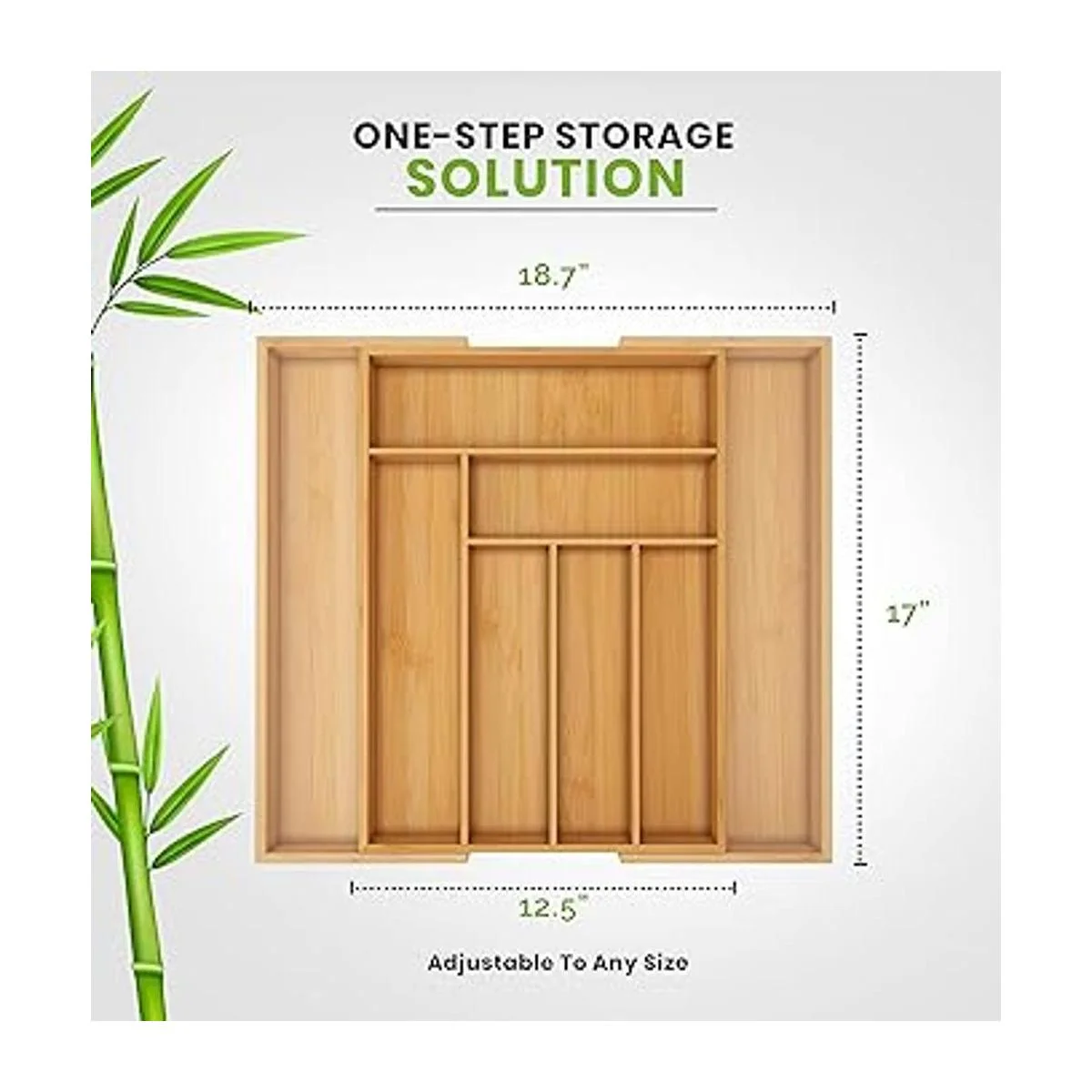 Utopia Kitchen Organizador de cubiertos de madera de_2