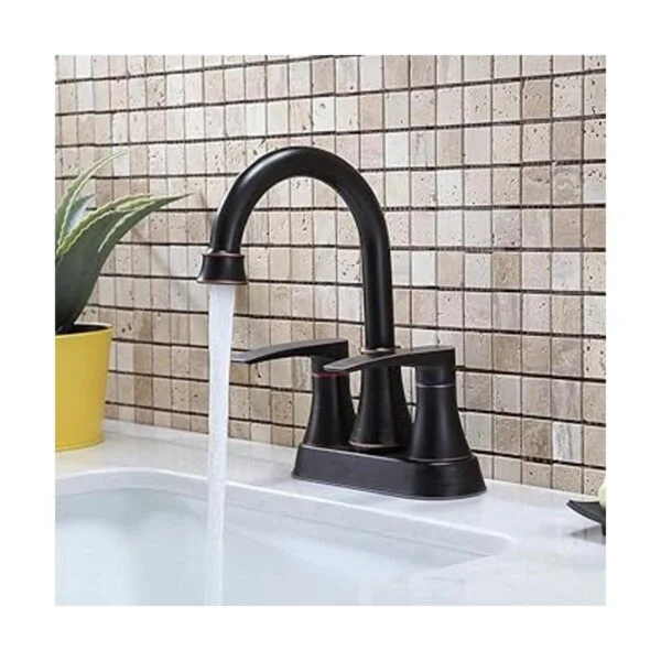 VALISY Grifo de lavabo de baño moderno comercial de 2 asas_3