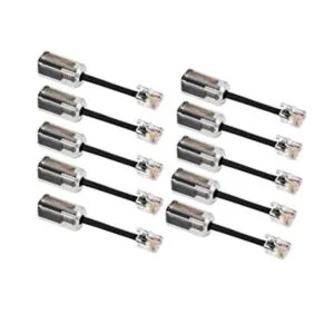 Uvital Cable para teléfono 10 unidades color negro_1