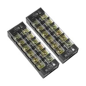 Uxcell 2 unids doble fila 6 posiciones 600V 25A cable_1