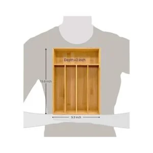 Utopia Kitchen organizador de cubiertos de bambú 5_5