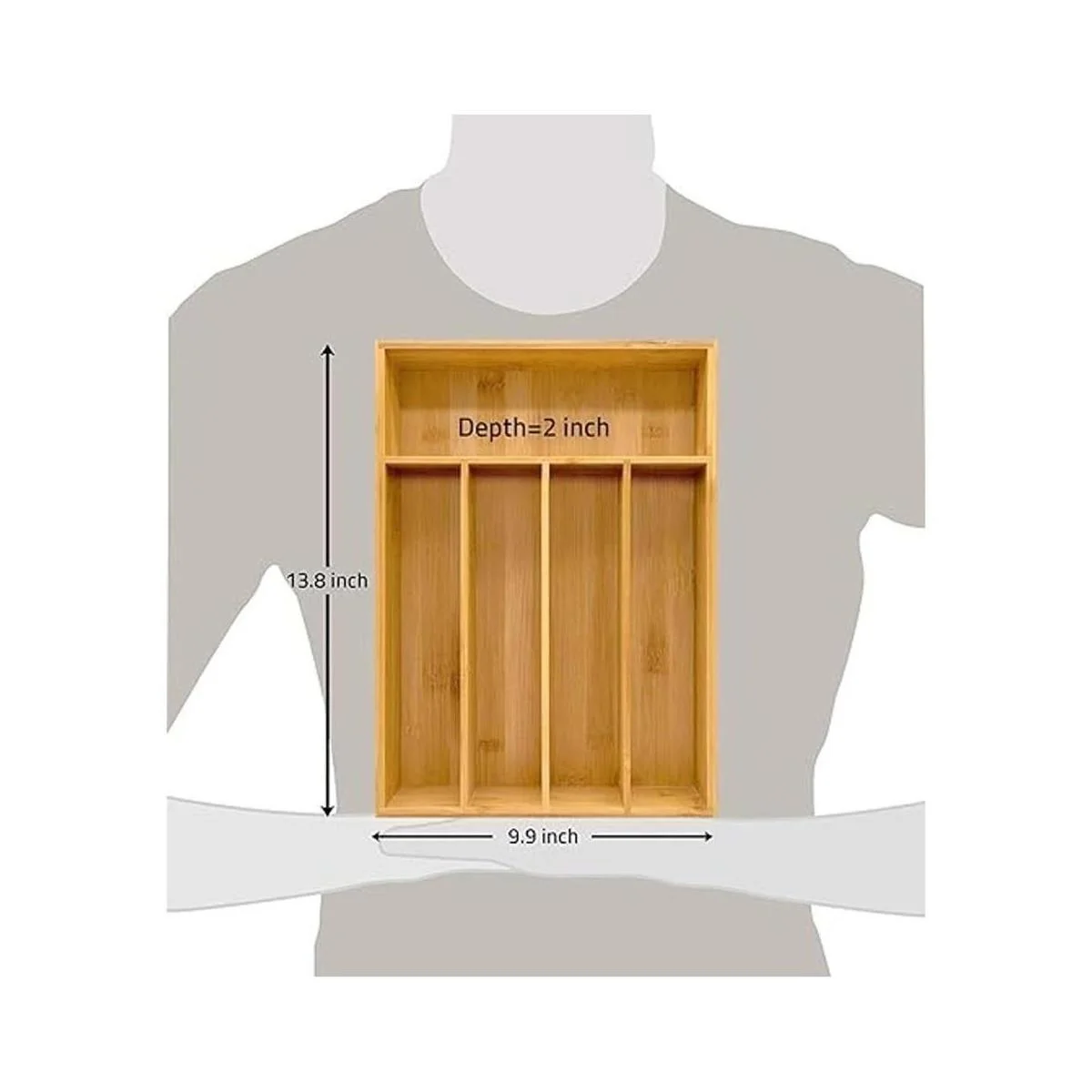 Utopia Kitchen organizador de cubiertos de bambú 5_5