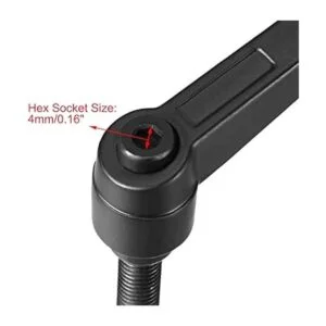 Uxcell Pomo ajustable para palanca de sujeción botón de_4