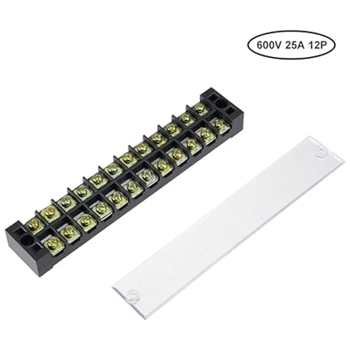 Uxcell Tira de terminales de bloque de barrera de cables_2