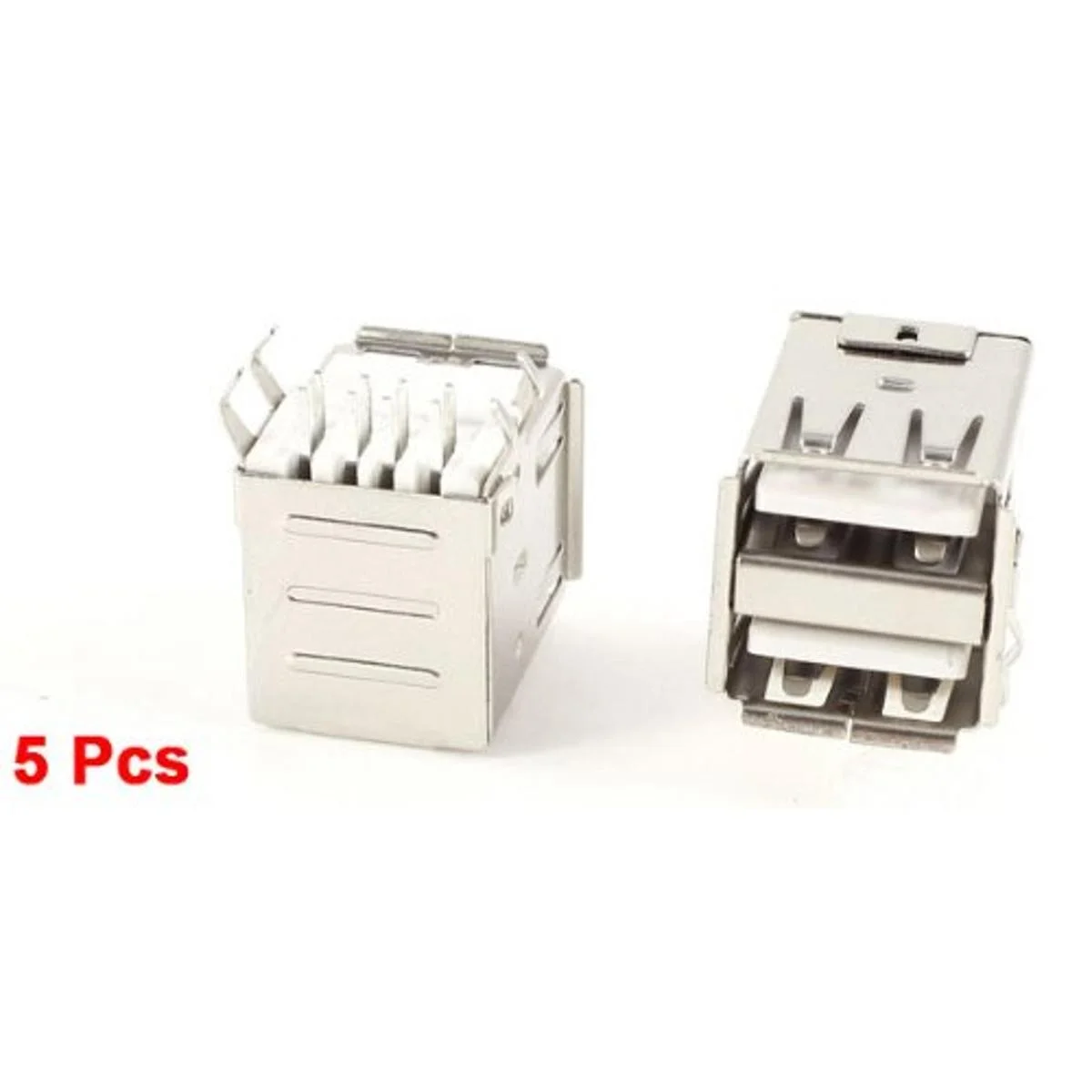 Uxcell doble puerto USB TypeA hembra Derecho ángulo 8Pin_3