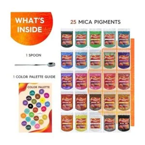 Upstart Epoxy Polvo de mica Juego de 25 polvos de