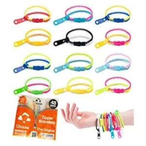 UpBrands Pulseras con cremallera de 6.5 pulgadas juego de_1