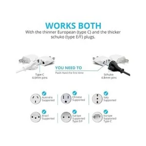 Unidapt Adaptador de enchufe convertidor de corriente_4