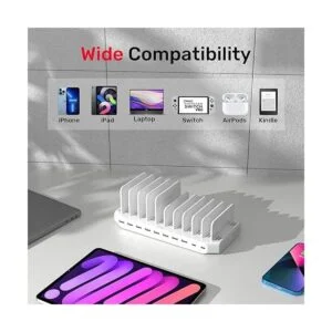 Unitek Cargador tipo estación de carga de 10 puertos USB_5