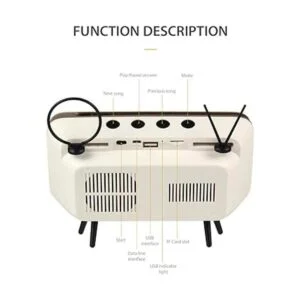 UnnFiko Altavoces Bluetooth inalámbricos estilo TV retro_6