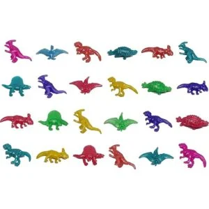 UpBrands Juego de 48 dinosaurios elásticos de 2 12_2
