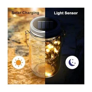Urvoix Luces solares para tarros de masón paquete de 8_3