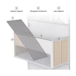 Univivi Organizador de puerta plegable de tela de 6 capas_3