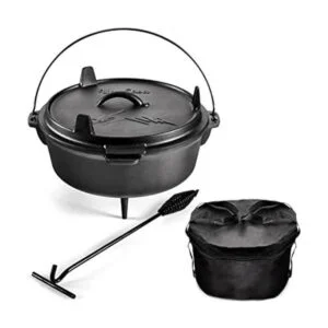 Uno Casa Horno holandés de hierro fundido para campamento_1