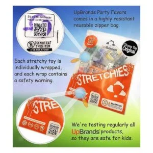 UpBrands 96 juguetes elásticos de serpientes de 6 pulgadas_2