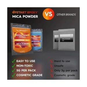 Upstart Epoxy Polvo de mica Juego de 25 polvos de