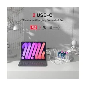 Unitek Cargador tipo estación de carga de 10 puertos USB_2