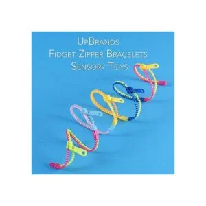 UpBrands Juego de pulseras con cremallera y diseño de_5