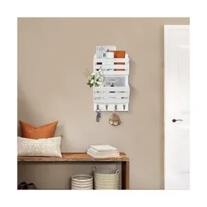 Unistyle Organizador de correo colgante con 4 ganchos para