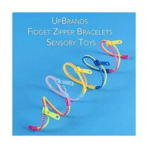 UpBrands Pulseras con cremallera de 6.5 pulgadas juego de_6